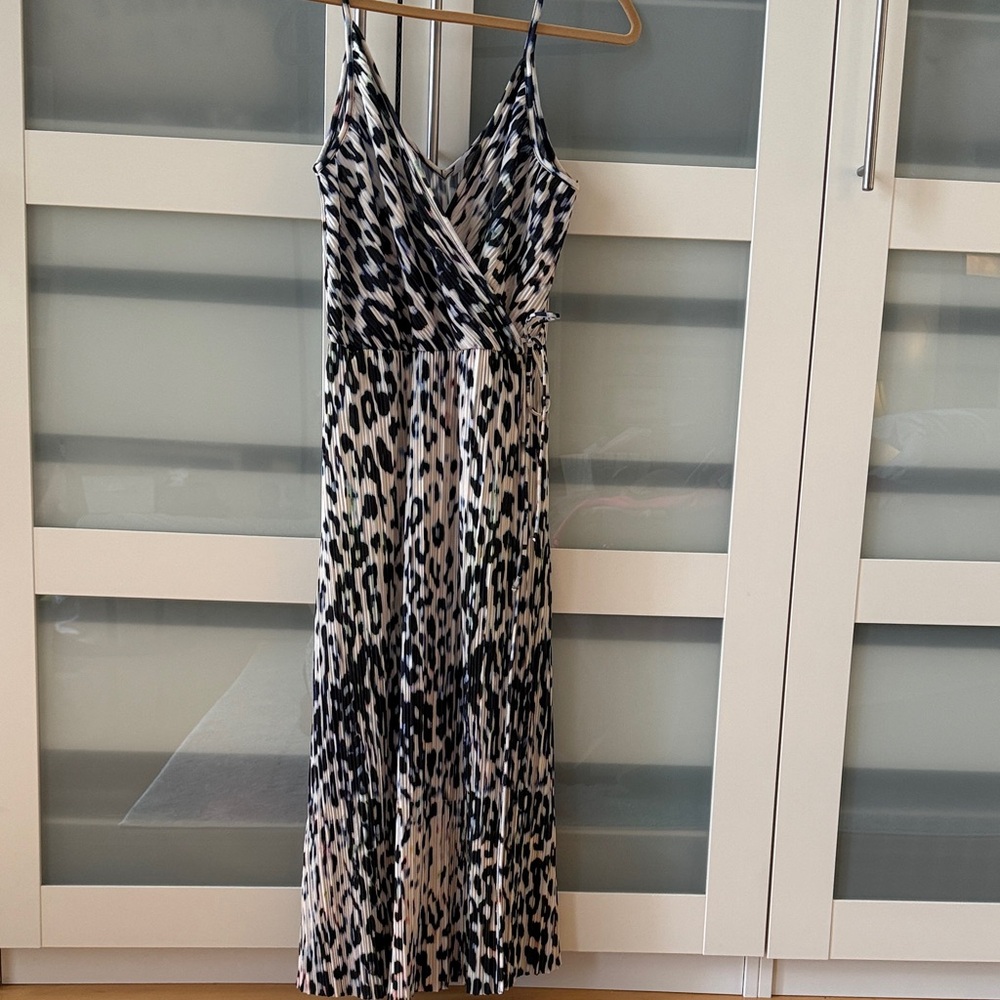 H&M Monochrome Leopard Print Maxi Dress